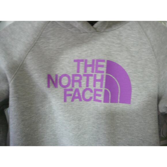 The North Face Womens Medium Half Dome Pullover Hoodie Gray/Purple - Picture 2 of 7